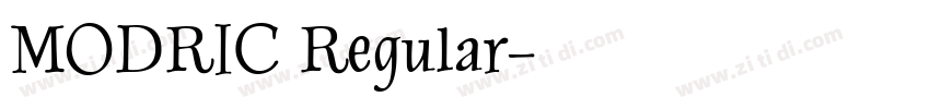 MODRIC Regular字体转换